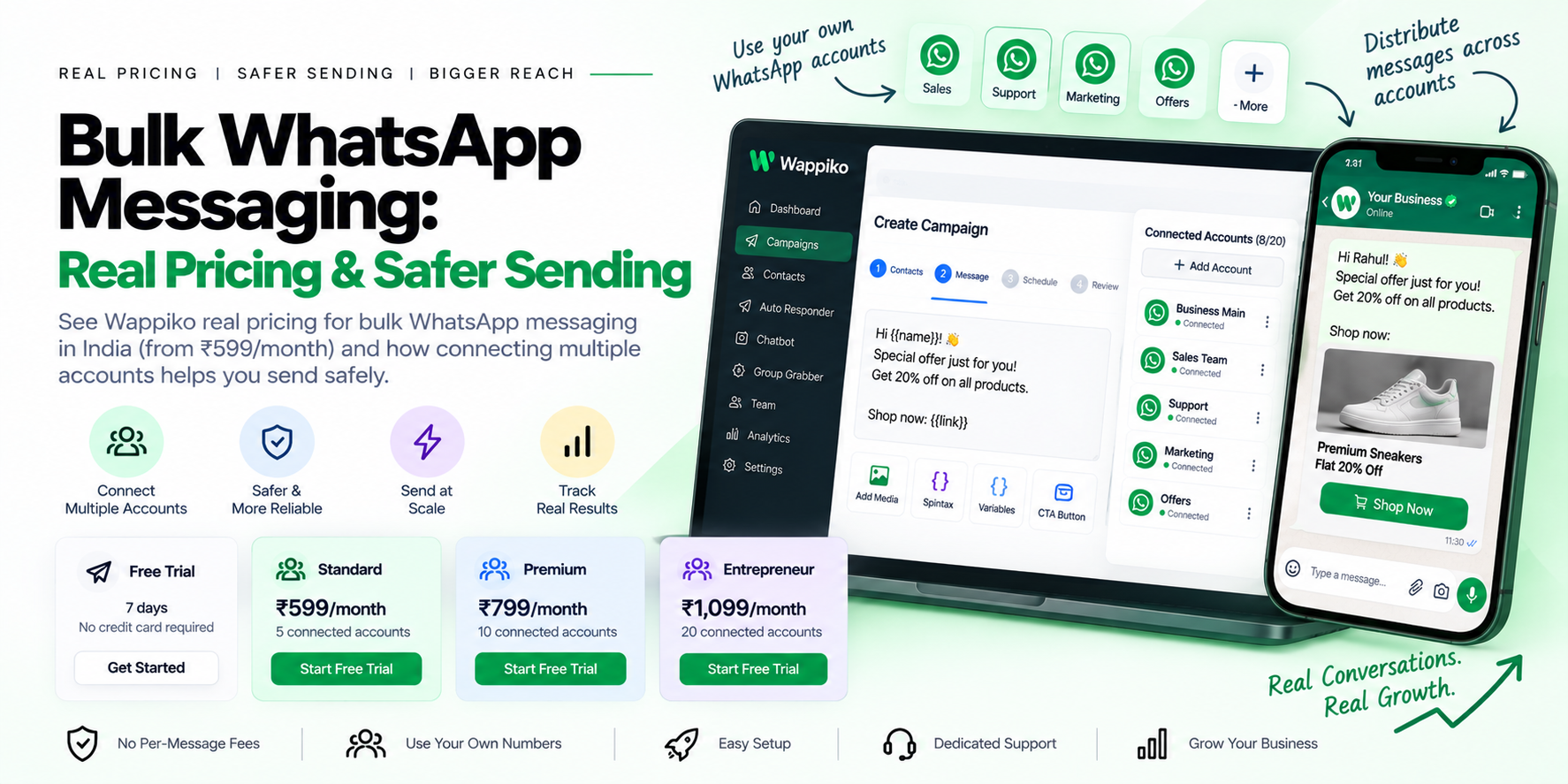 Bulk WhatsApp Messaging: Real Pricing & Safer Sending